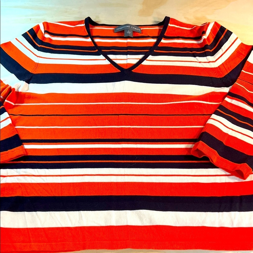 Josephine Chaus Multicolor Striped Sweater